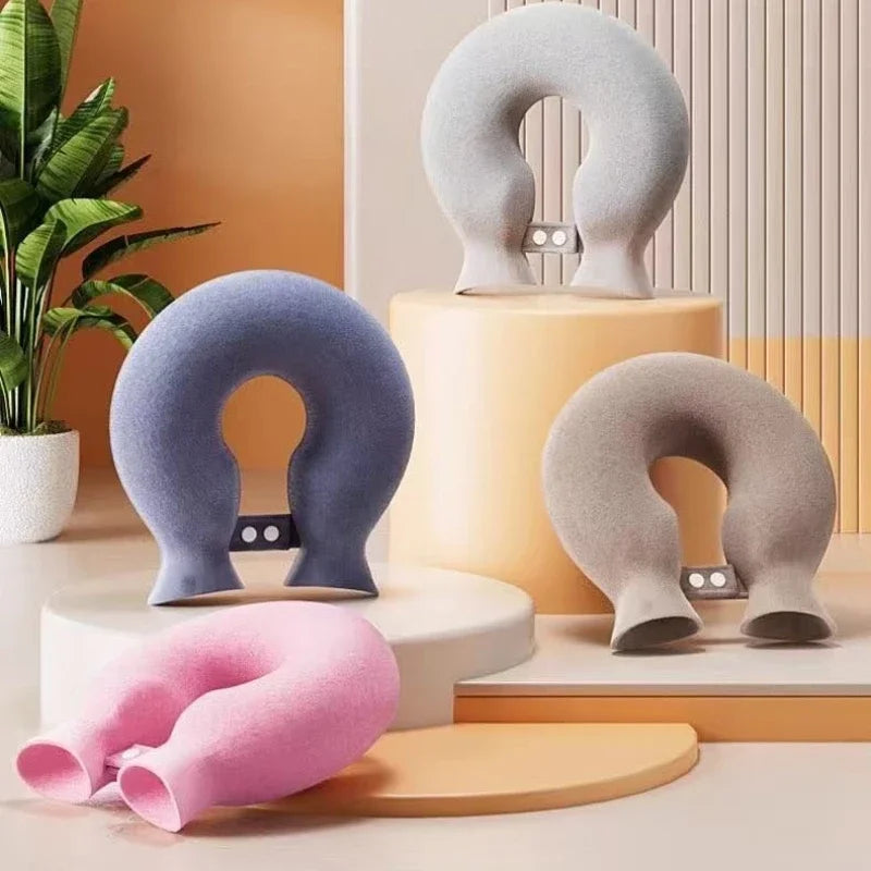 Soft Plush U-shaped Hot Water Bag for Neck