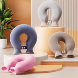 Soft Plush U-shaped Hot Water Bag for Neck