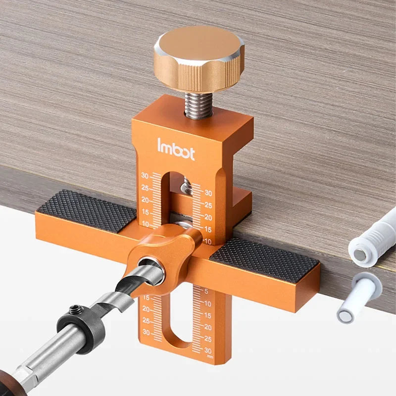 2 in 1 Woodworking Cabinet Door Installation Rebounding Device Drilling Tool