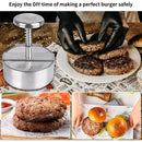 Stainless Steel Non-Stick Hamburger Patty Maker.