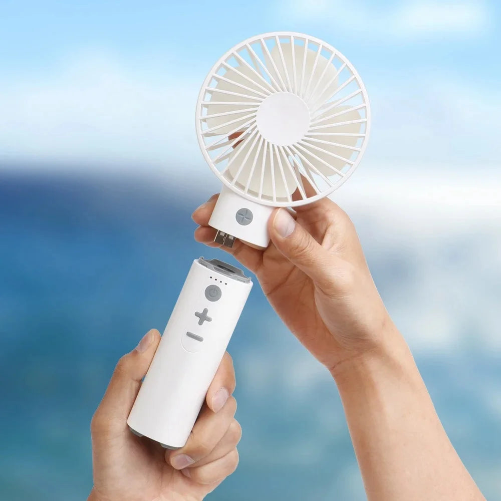5in1 Portable Handheld USB Multi-Function/Bluetooth Fan With Power Bank