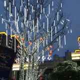 Christmas LED 30cm Or 50cm Meteor Shower Color Lights, 8 Per String