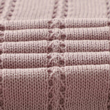 Vertical Stripes Solid Color Baby Cotton Blankets