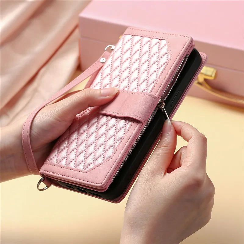 Leather Phone Case for iPhone 14 Pro Max 15 13 12 11