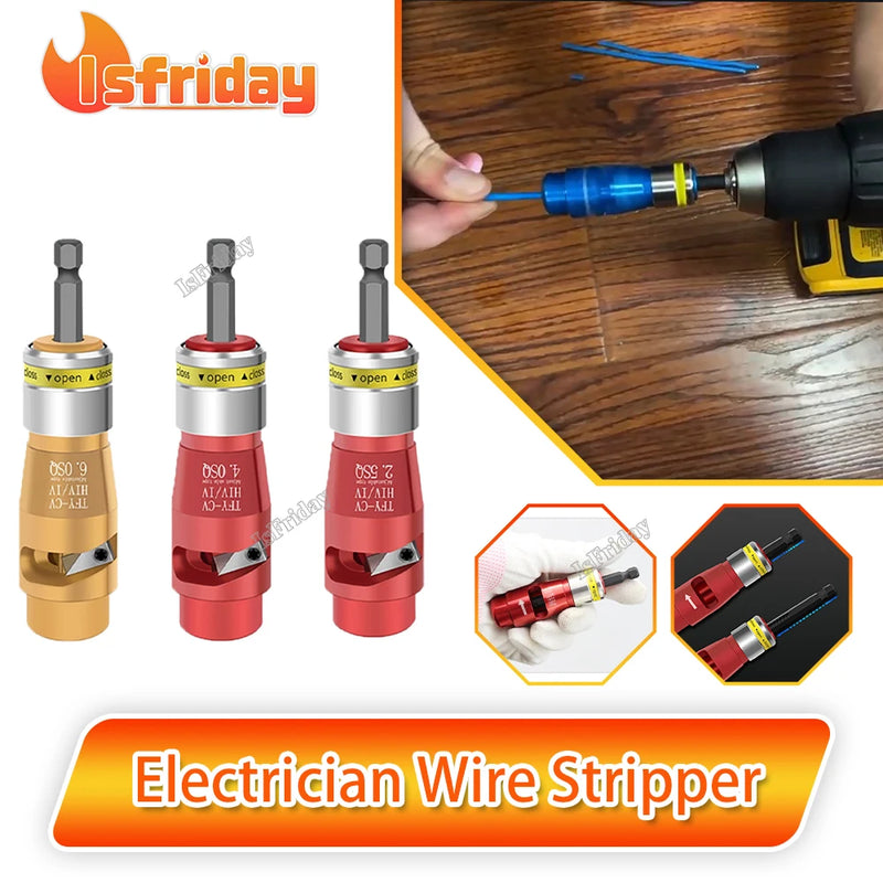 Electrician Wire Stripper For Quickly Stripping Wire With Hand Drill