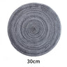 6pcs Round Woven Anti Slip Placemats Or Coasters