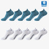 10 Pairs Cotton Breathable Mesh Sports Ankle High Socks For Men And Women