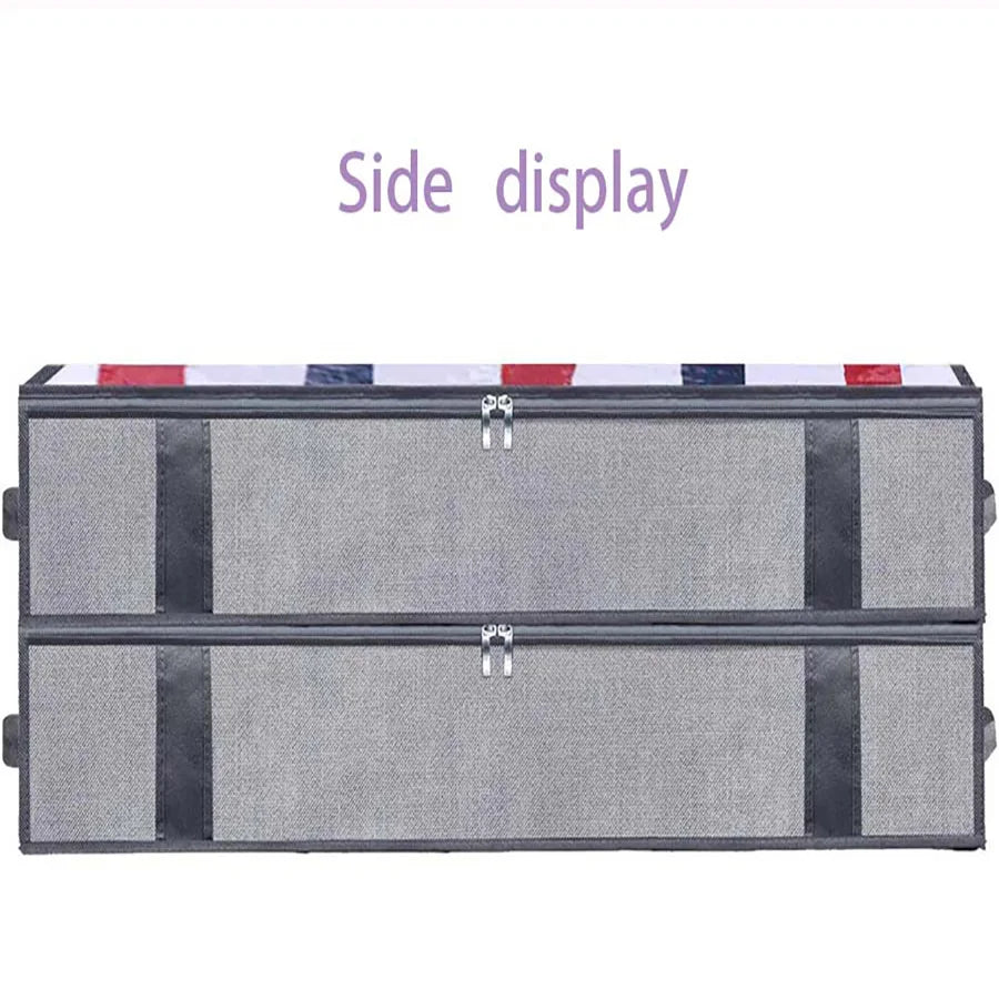 Storage Bag With Cover That Fits Under the bed With 4 Reinforced Handles
