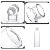 300-1000ML Transparent Glass Water Bottle