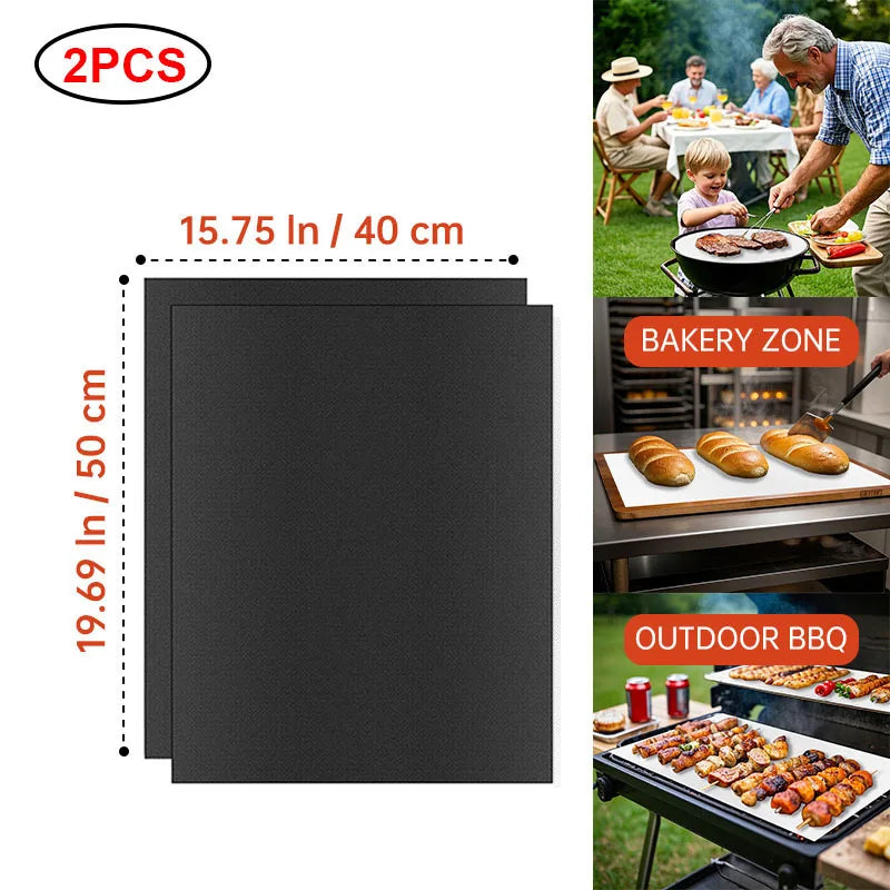 Reusable Non-stick Heat Resistant Baking/Grilling Mats