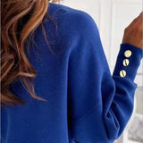 Women's Long Sleeve, V-neck Knitted Sweater.