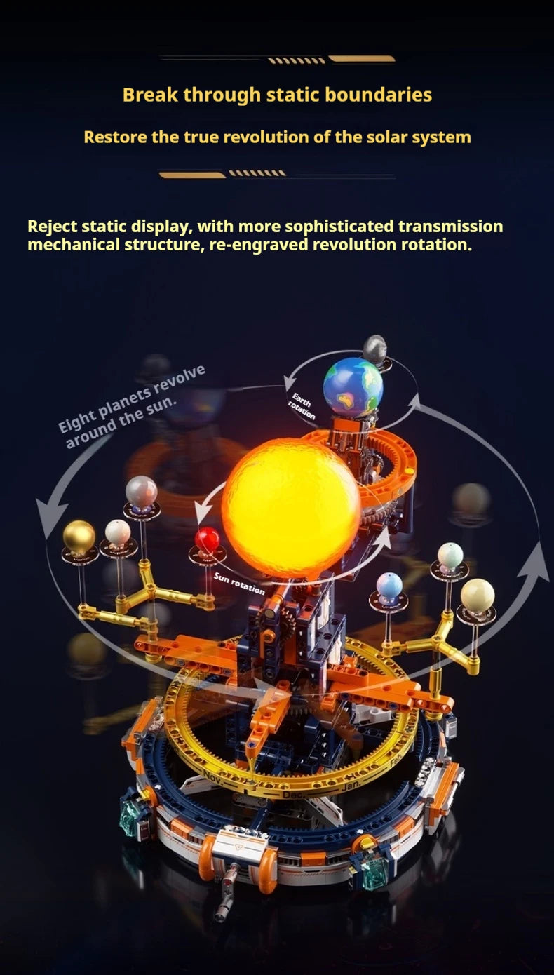 CK008 Space Trend Play Dawn Solar System Planetarium Mechanical Model
