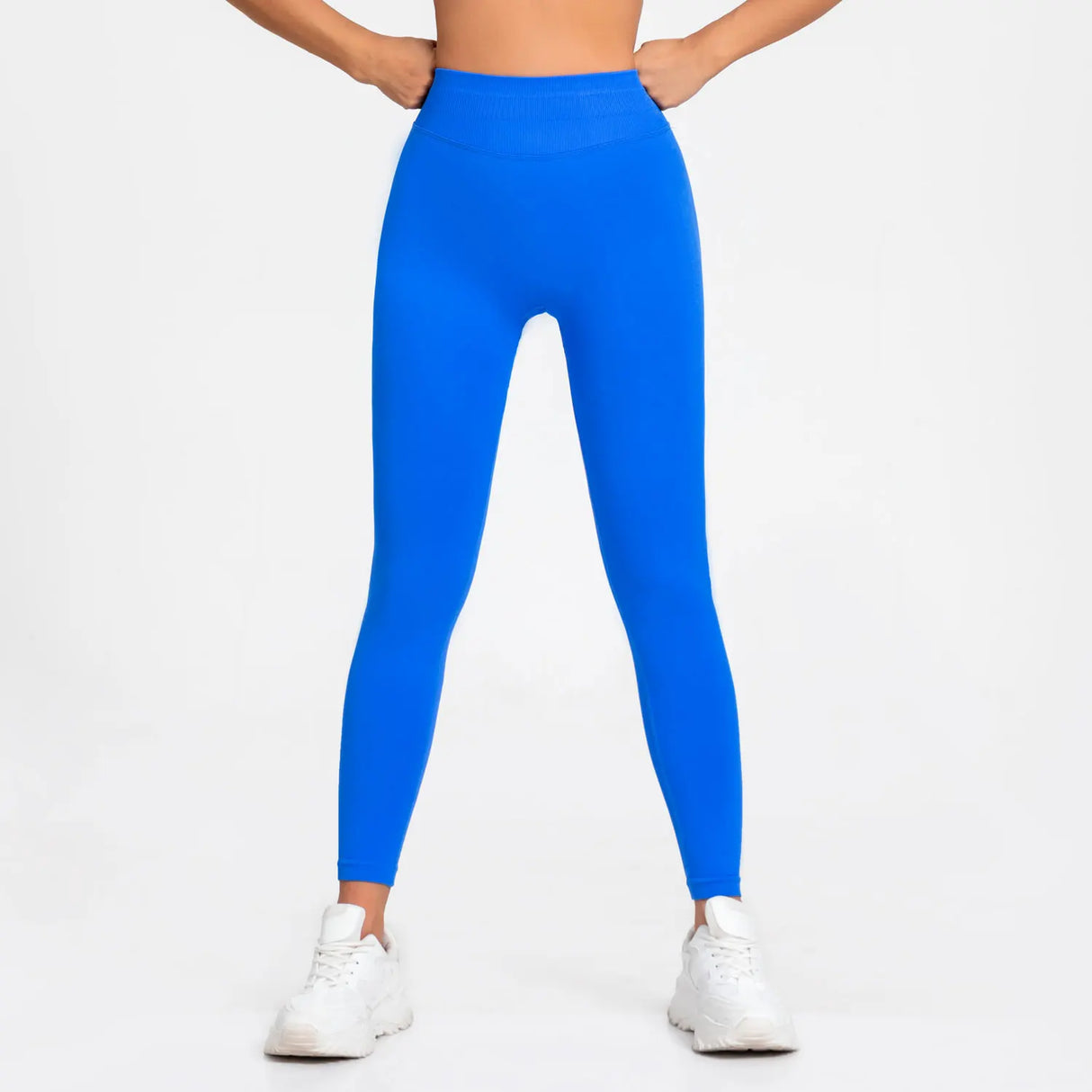 NCLAGEN Low Ribbed Band Seamless Scrunch Bum Impact Leggings