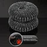 6pcs SUS Handle Steel Wool Scrubber with 5 Replacement Balls Stain Remover for Grills
