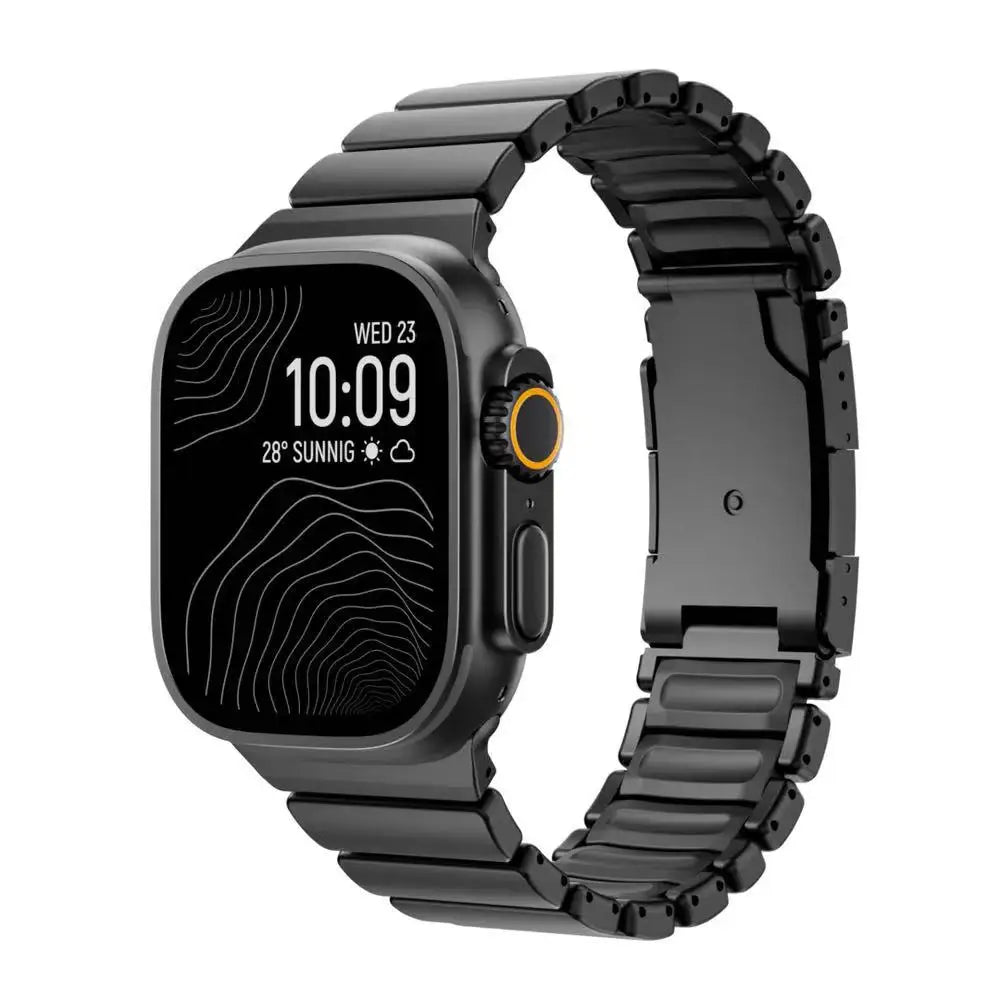 Luxury Titanium Strap for Apple Watch Ultra 3/2 49mm Series 11 10 46mm 45mm 44mm 42mm Or Silicone Bracelet For iwatch 9 8 7 6 SE 5