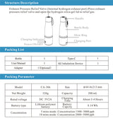 ALTHY Premium Molecular Hydrogen Water Generator Bottle DuPont SPE+PEM Dual Chamber Maker + H2 Inhalation Device 5000ppB Max