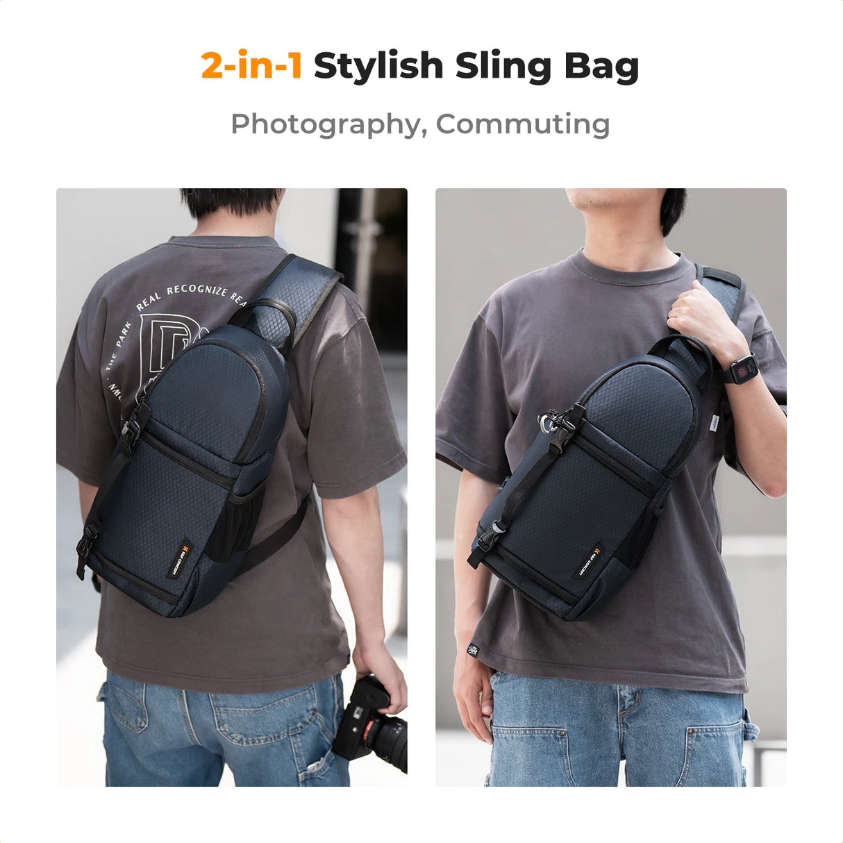 K&F Concept Waterproof 10L DSLR/SLR Sling Camera Backpack