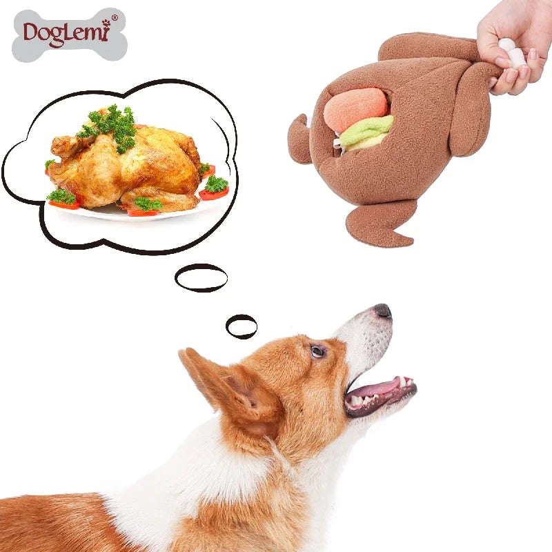 Pet Snuffle Roasted Turkey Toy