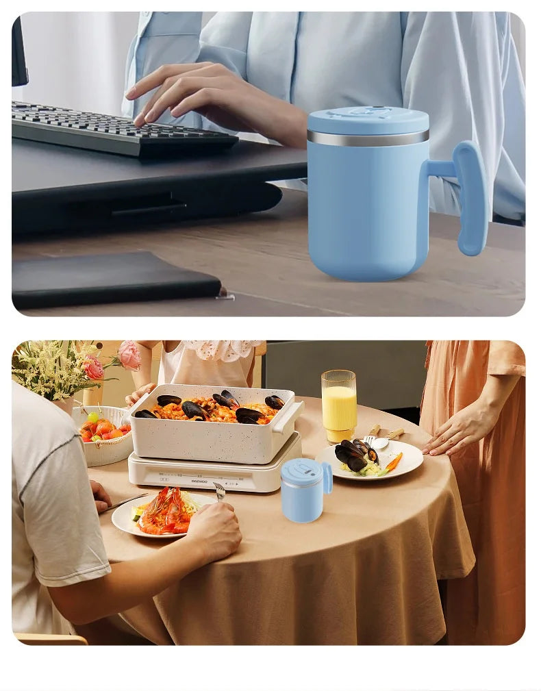USB Rechargeable 304 Stainless Steel 400ML Automatic Mixing Cup
