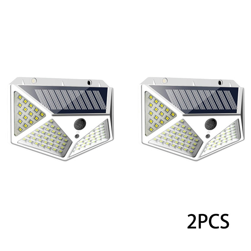 Waterproof 100 LED 2/4/8/10PCS Outdoor Solar Light, with motion sensors for garden and back yards.