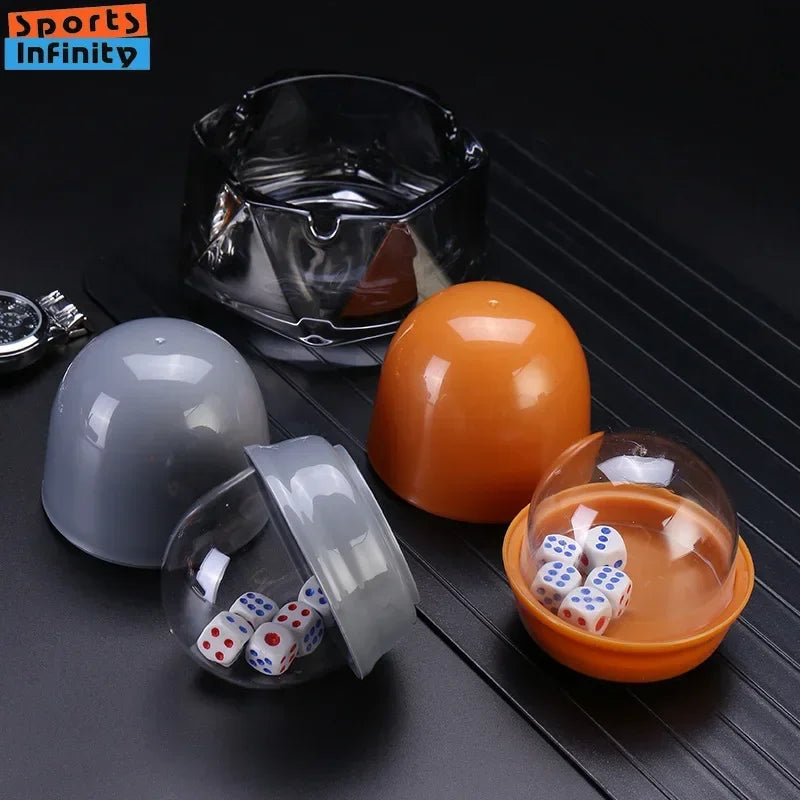 5pc Enclosed Dice Cup