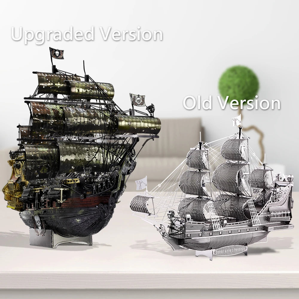 3D Metal Puzzle Model Of The Queen Anne's Revenge Pirate Ship