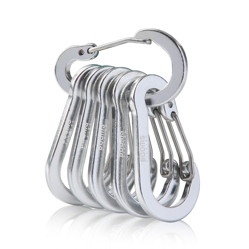 Booms Small Steel Carabiner Clips.