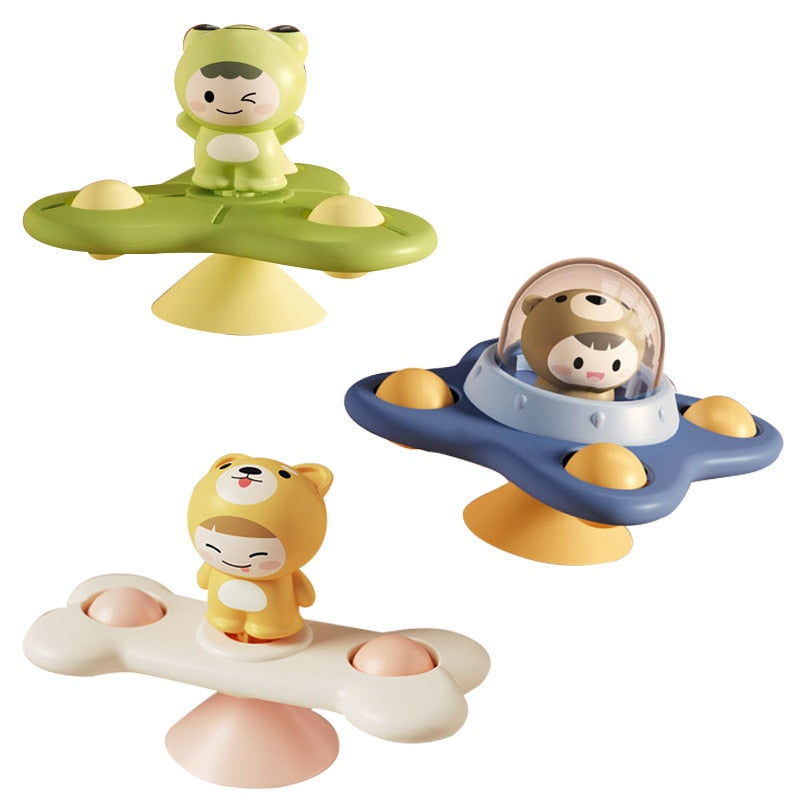 1pcs Cartoon Fidget Spinner.  Educational toy as well as rattle toy.