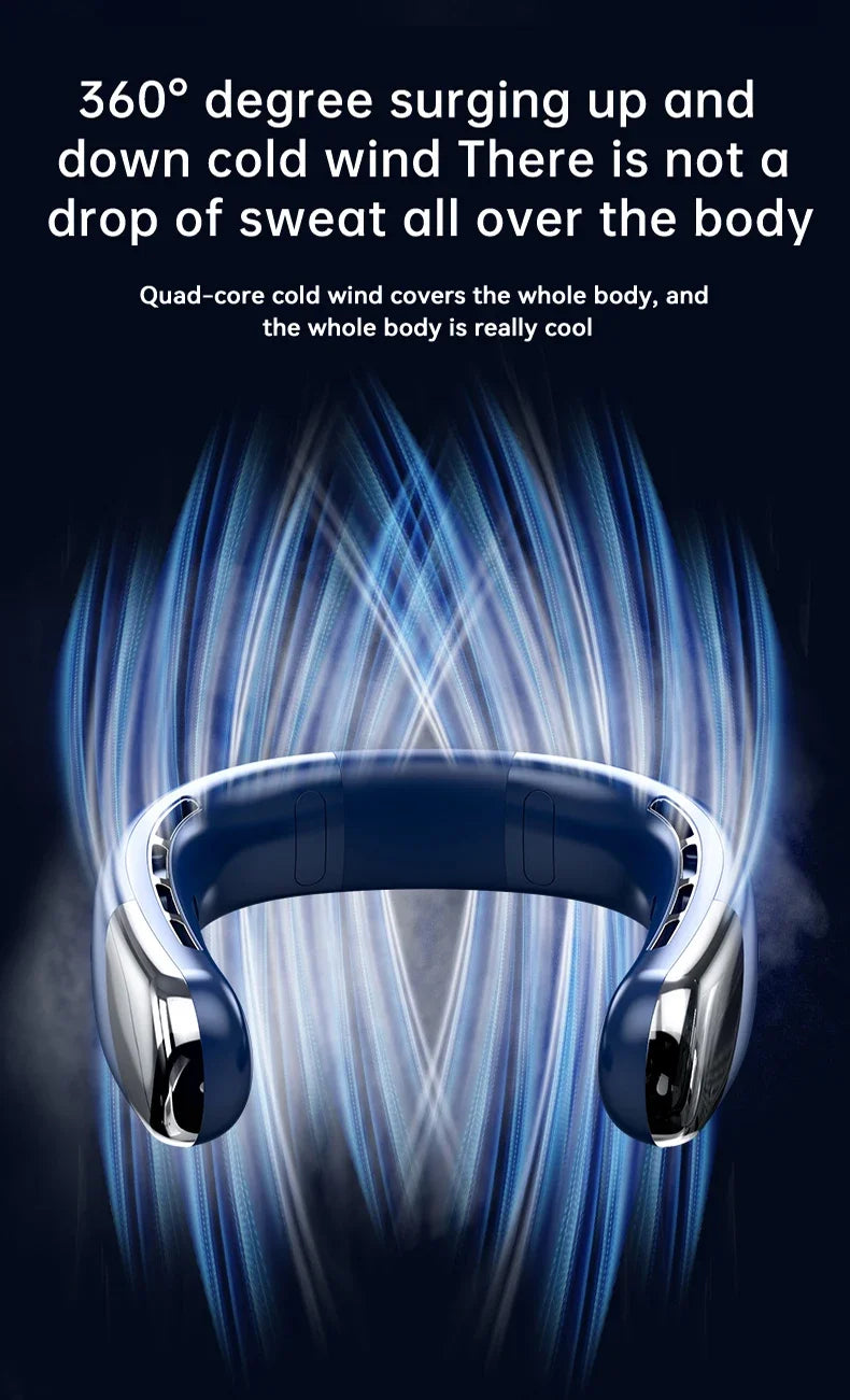Xiaomi 5-speed 8000MAH Rechargeable Neck Fan With LED Digital Display