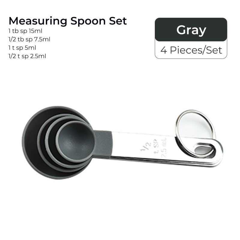 Multicolor 4pcs Stainless Steel Handle Measuring Cup Or spoons.