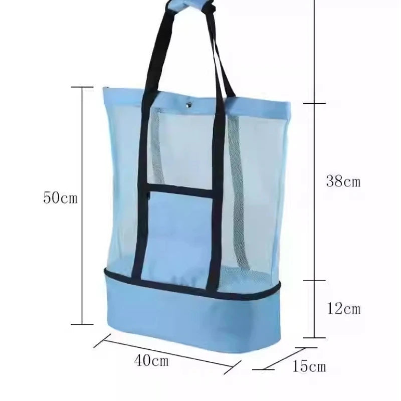 Women Mesh Transparent Beach Bag