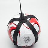 Soccer Ball belt that allows you to juggle or kick solo for training purposes.