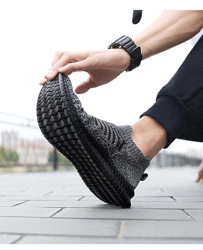Men's Breathable Slip On Walking Sneakers.