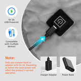 USB Heated Shoulder And Neck Padded Shawl With 3 Heat Settings