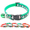 1pc Adjustable Nylon Christmas Pet Collar With Bell