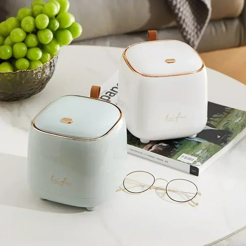 Mini Desktop Trash/Storage Bucket With Press Opener