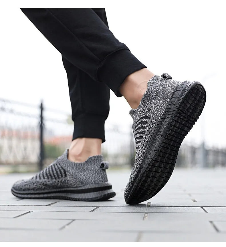 Men's Breathable Slip On Walking Sneakers.