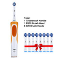 Oral B 3D Whiten Electric Adult Toothbrush With Gift Brush Heads.