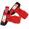 1 Pair 3-layers Cowhide Weight Lifting Grip Gloves