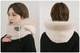 Winter Plush Warm Thick Hood with Scarf