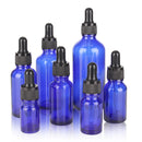 1 Pc 5ml 10ml 15ml 20ml 30ml 50ml Or 100ml Blue Glass Bottle With Dropper For Essential Oils