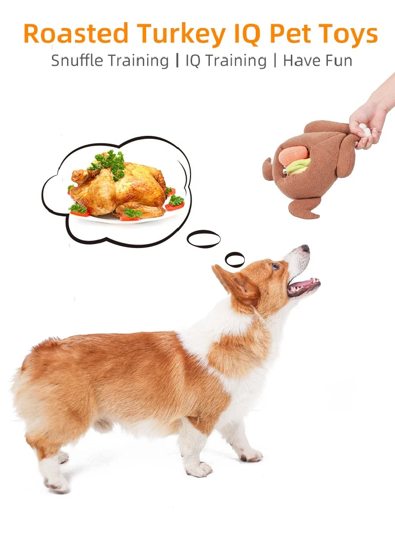 Pet Snuffle Roasted Turkey Toy