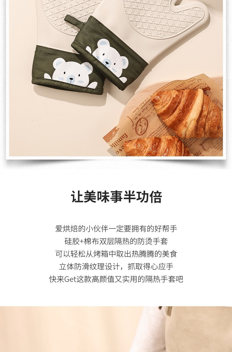Silicone High Temperature Oven Mitts