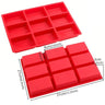 9-Cavity Silicone Non-Stick Lattice Cake Mold