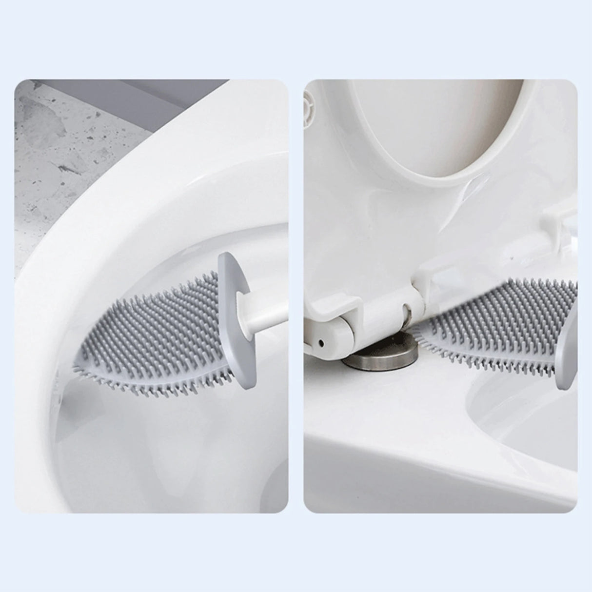 Silicone Toilet Brush Set with Holder