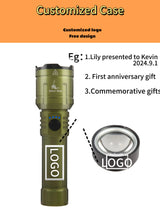 Shan bao Customized 3000LM Waterproof Flashlight With Zoom options