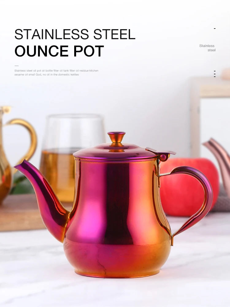 Stainless Steel Tea Pot With FIlter