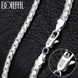 Men Or Women's DOTEFFIL 925 Sterling Silver 6mm Chain With 16/18/20/22/24 Inch Lengths