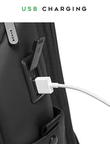 BANGE Waterproof USB Charging Backpack Fits 15.6 Inch Laptop
