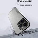 Luxury Matte Magnetic Sheepskin Leather Case For iPhone 16 15 14 13 12 11 Pro Max XR XS X 8 7 Plus